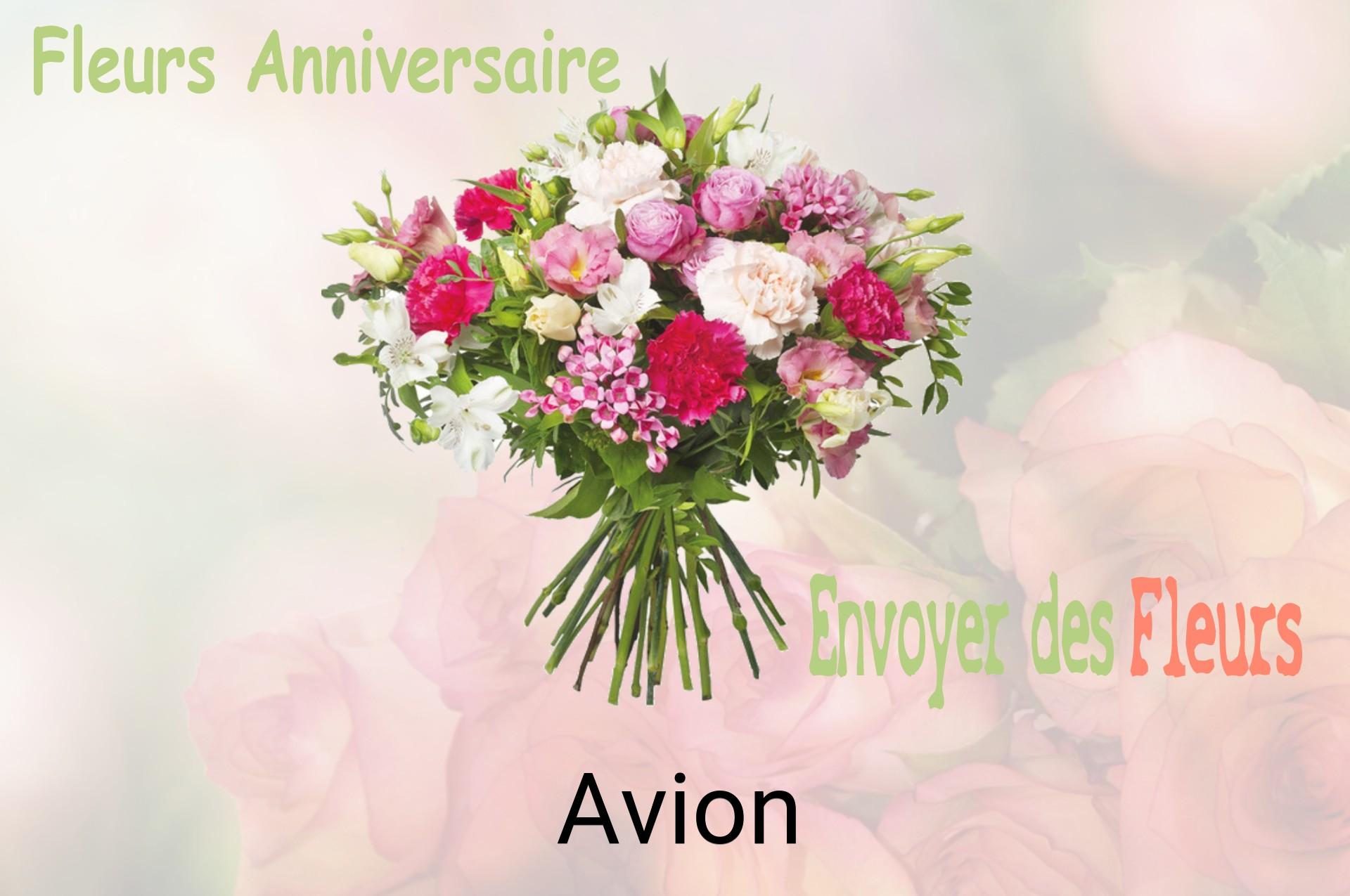 Bouquet de fleurs d’anniversaire livré à Avion